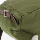PRADA Backpack Nylon Green Silver Auth 163764-17