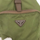 PRADA Backpack Nylon Green Silver Auth 163764-19