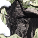 PRADA Backpack Nylon Green Silver Auth 163764-22
