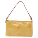LOUIS VUITTON Monogram Vernis Lexington Pouch Beige M91010 LV Auth 163771-13