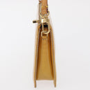LOUIS VUITTON Monogram Vernis Lexington Pouch Beige M91010 LV Auth 163771-4