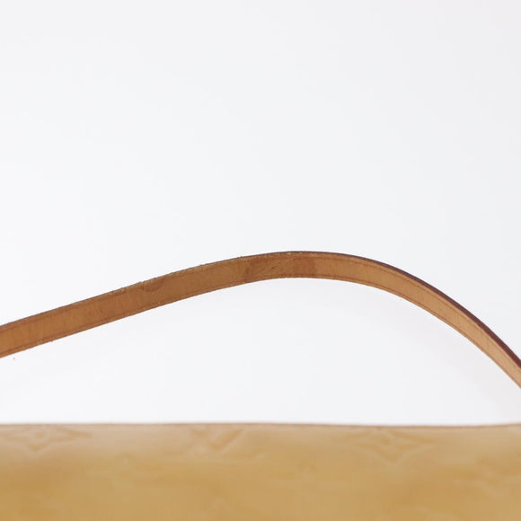 LOUIS VUITTON Monogram Vernis Lexington Pouch Beige M91010 LV Auth 163771