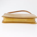 LOUIS VUITTON Monogram Vernis Lexington Pouch Beige M91010 LV Auth 163771-5