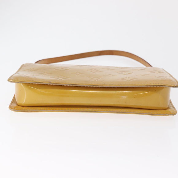 LOUIS VUITTON Monogram Vernis Lexington Pouch Beige M91010 LV Auth 163771