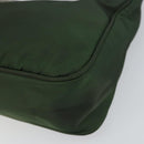 PRADA Hand Pouch Nylon Khaki Auth 163782-14