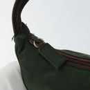 PRADA Hand Pouch Nylon Khaki Auth 163782-9