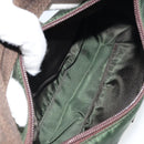PRADA Hand Pouch Nylon Khaki Auth 163782-11