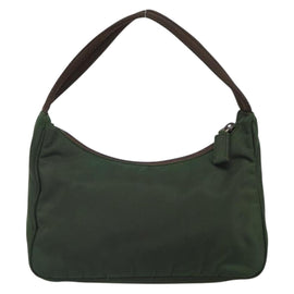 PRADA Hand Pouch Nylon Khaki Auth 163782 - 0