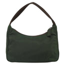 PRADA Hand Pouch Nylon Khaki Auth 163782-2