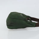 PRADA Hand Pouch Nylon Khaki Auth 163782-3