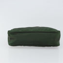 PRADA Hand Pouch Nylon Khaki Auth 163782-5