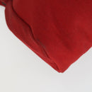 HERMES Her Bag TPM Schoudertas Canvas Rood Auth 163783-15
