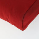 HERMES Her Bag TPM Umhängetasche Canvas Rot Auth 163783-16