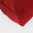 HERMES Her Bag TPM Shoulder Bag Canvas Red Auth 163783-13