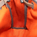 HERMES Her Bag TPM Shoulder Bag Canvas Red Auth 163783-19