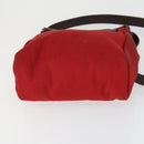 HERMES Her Bag TPM Umhängetasche Canvas Rot Auth 163783-5