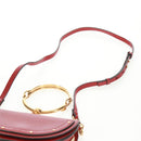 Chloe Nile Hand Bag Leather 2way Red Gold Auth 163787V-12