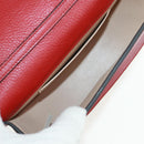 Chloe Nile Hand Bag Leather 2way Red Gold Auth 163787V-22