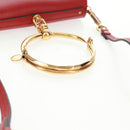 Chloe Nile Hand Bag Leather 2way Red Gold Auth 163787V-8