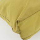 PRADA Tote Bag Nylon Yellow Gold Auth 163794-16