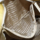 PRADA Tote Bag Nylon Yellow Gold Auth 163794-22