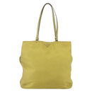 PRADA Tote Bag Nylon Yellow Gold Auth 163794-13