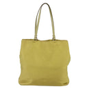 PRADA Tote Bag Nylon Yellow Gold Auth 163794-2