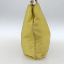 PRADA Tote Bag Nylon Yellow Gold Auth 163794-3