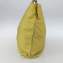 PRADA Tote Bag Nylon Yellow Gold Auth 163794-4