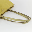 PRADA Tote Bag Nylon Yellow Gold Auth 163794-7