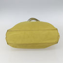 PRADA Tote Bag Nylon Yellow Gold Auth 163794-5