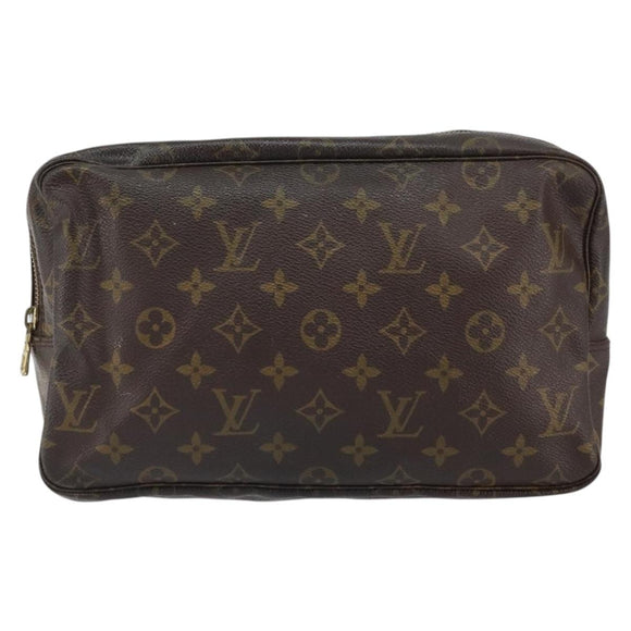 LOUIS VUITTON Monogram Trousse Toilette 28 Clutch Bag M47522 LV Auth 163795