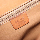 CELINE Macadam Canvas Shoulder Bag PVC Leather Brown Gold Auth 163801-18