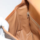 CELINE Macadam Canvas Shoulder Bag PVC Leather Brown Gold Auth 163801-20