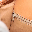 CELINE Macadam Canvas Shoulder Bag PVC Leather Brown Gold Auth 163801-21