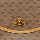GUCCI Micro GG Supreme Shoulder Bag PVC Beige Gold 001 084 0930 Auth 163802-14