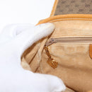GUCCI Micro GG Supreme Shoulder Bag PVC Beige Gold 001 084 0930 Auth 163802-20