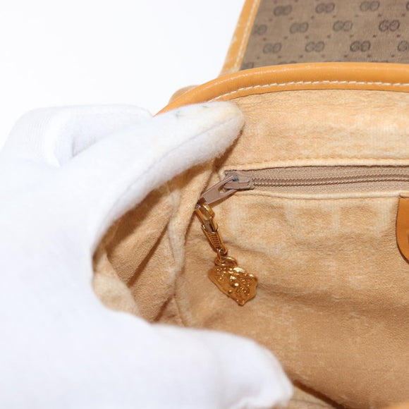 GUCCI Micro GG Supreme Shoulder Bag PVC Beige Gold 001 084 0930 Auth 163802