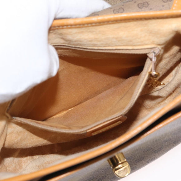 GUCCI Micro GG Supreme Shoulder Bag PVC Beige Gold 001 084 0930 Auth 163802