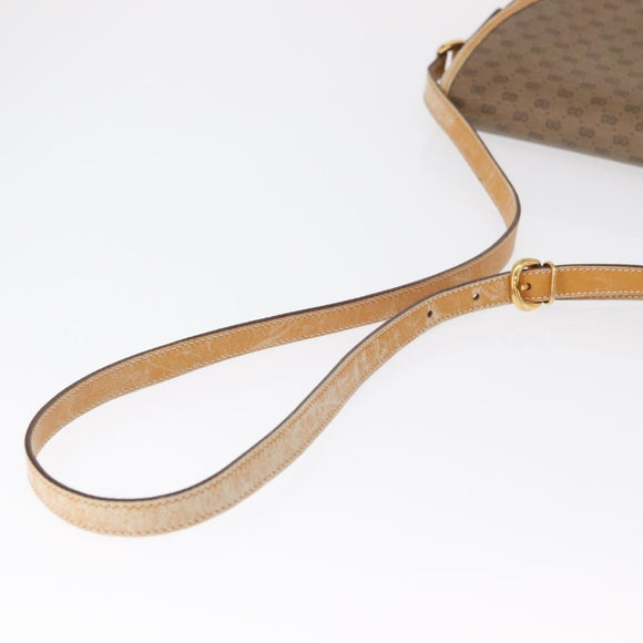 GUCCI Micro GG Supreme Shoulder Bag PVC Beige Gold 001 084 0930 Auth 163802