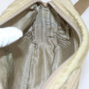 PRADA Shoulder Bag Nylon Beige Silver Auth 163803-21