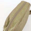 PRADA Shoulder Bag Nylon Beige Silver Auth 163803-6