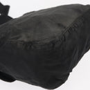 PRADA Shoulder Bag Nylon Black Silver Auth 163806-8