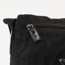 PRADA Shoulder Bag Nylon Black Silver Auth 163806-19