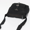 PRADA Shoulder Bag Nylon Black Silver Auth 163806-6