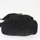 PRADA Shoulder Bag Nylon Black Silver Auth 163806-5