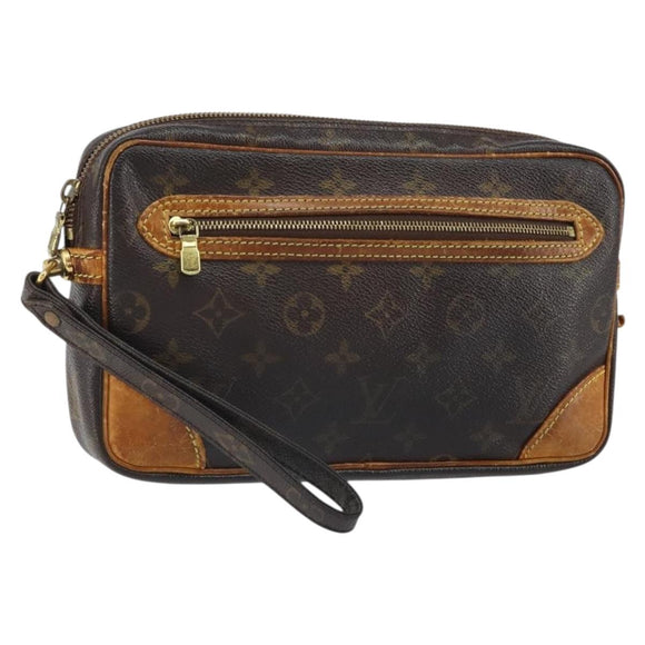 LOUIS VUITTON Monogram Marly Dragonne GM Clutch Bag M51825 LV Auth 163807