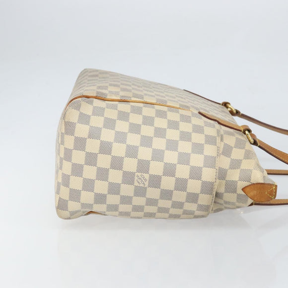LOUIS VUITTON Damier Azur Totally MM Tote Bag N51262 LV Auth 163809