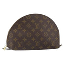 LOUIS VUITTON Monogram Trousse Demi Ronde Cosmetic Pouch M47520 LV Auth 163812-1