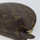 LOUIS VUITTON Monogram Trousse Demi Ronde Cosmetic Pouch M47520 LV Auth 163812-15